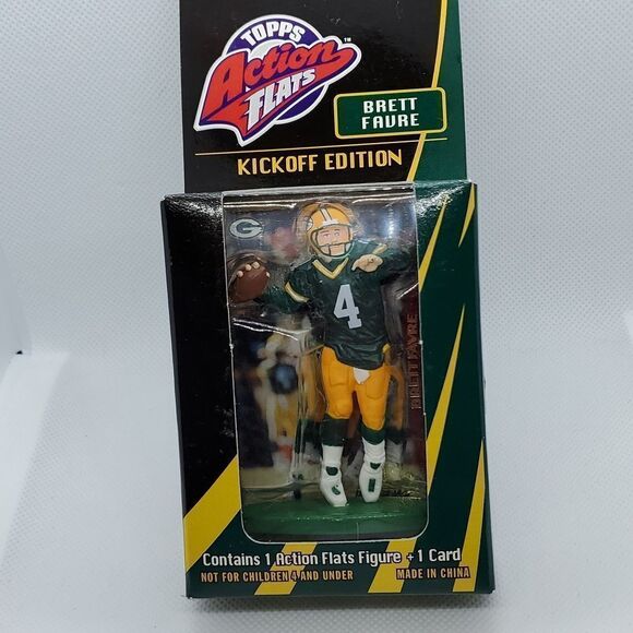 💙NIB Vintage Brett Favre Topps Action Flats - Picture 1 of 2